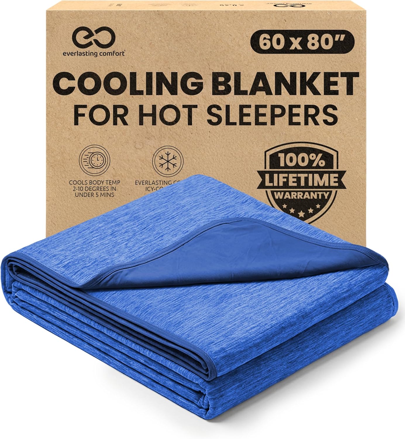 Cooling Blanket for Bed with Breathable Japanese Icy Cool Fibers | Lightweight Design for Hot Sleepers 9