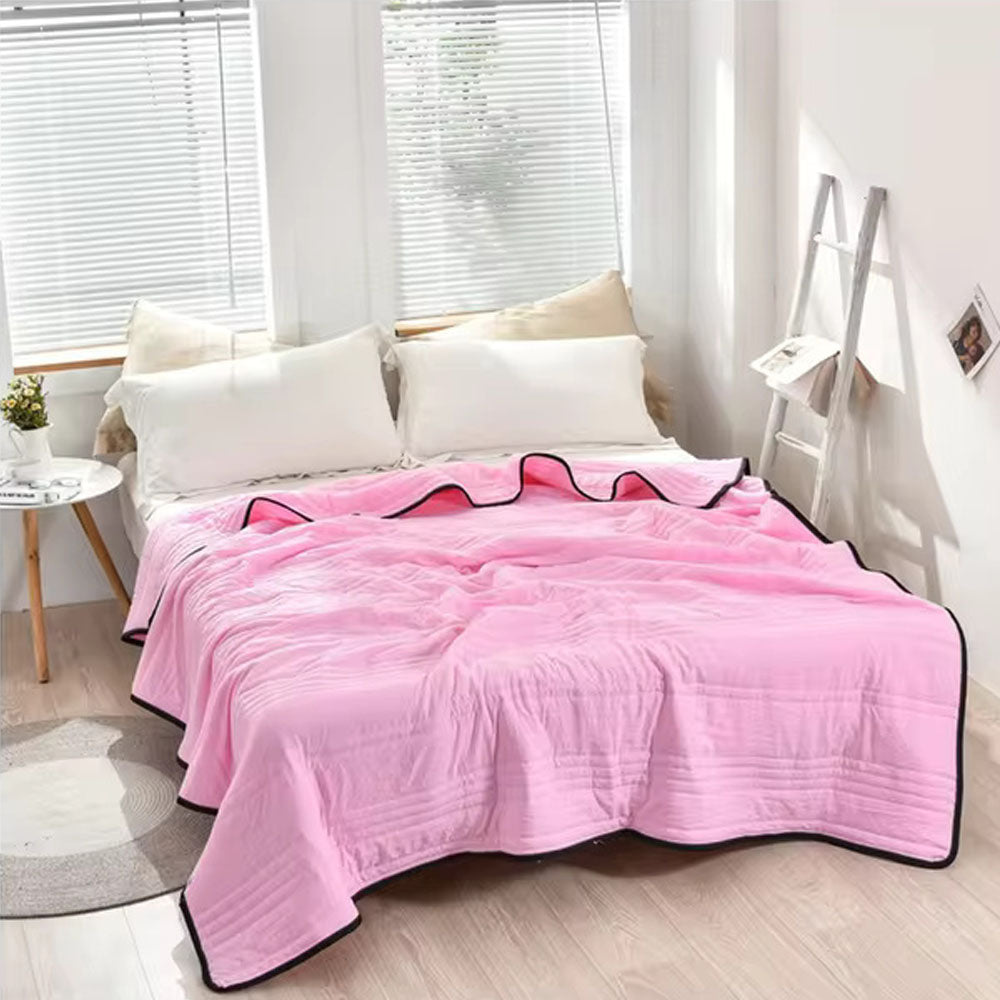 Cooling Blanket for Bed with Moisture-Wicking Fabric | Lightweight Design for Refreshing Sleep 8