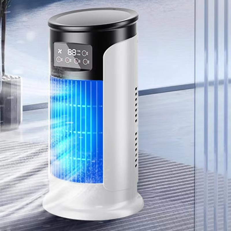 Cooling Breeze | Portable Air Conditioner Fan with Whisper-Quiet Operation | Compact Evaporative Cooler for Instant Relief
