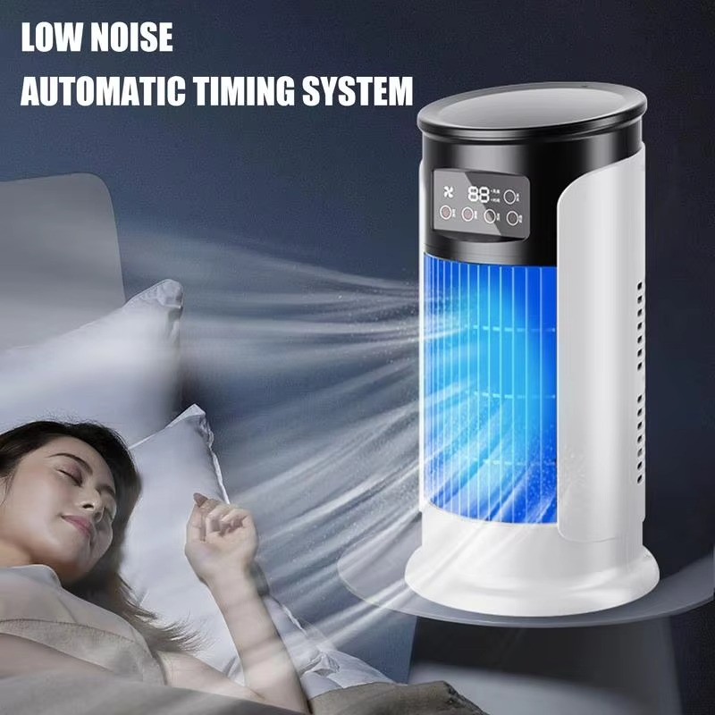 Cooling Breeze | Portable Air Conditioner Fan with Whisper-Quiet Operation | Compact Evaporative Cooler for Instant Relief