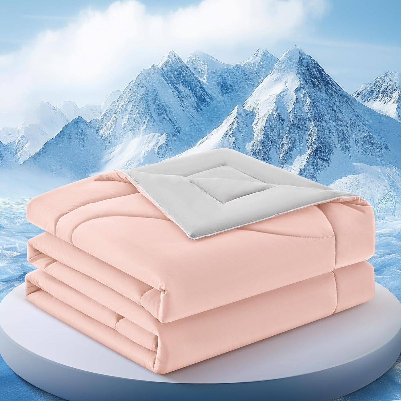 Cooling Comforter | Double-Sided Blanket with Breathable Ice Fabric | Lightweight Design for Hot Sleepers 11