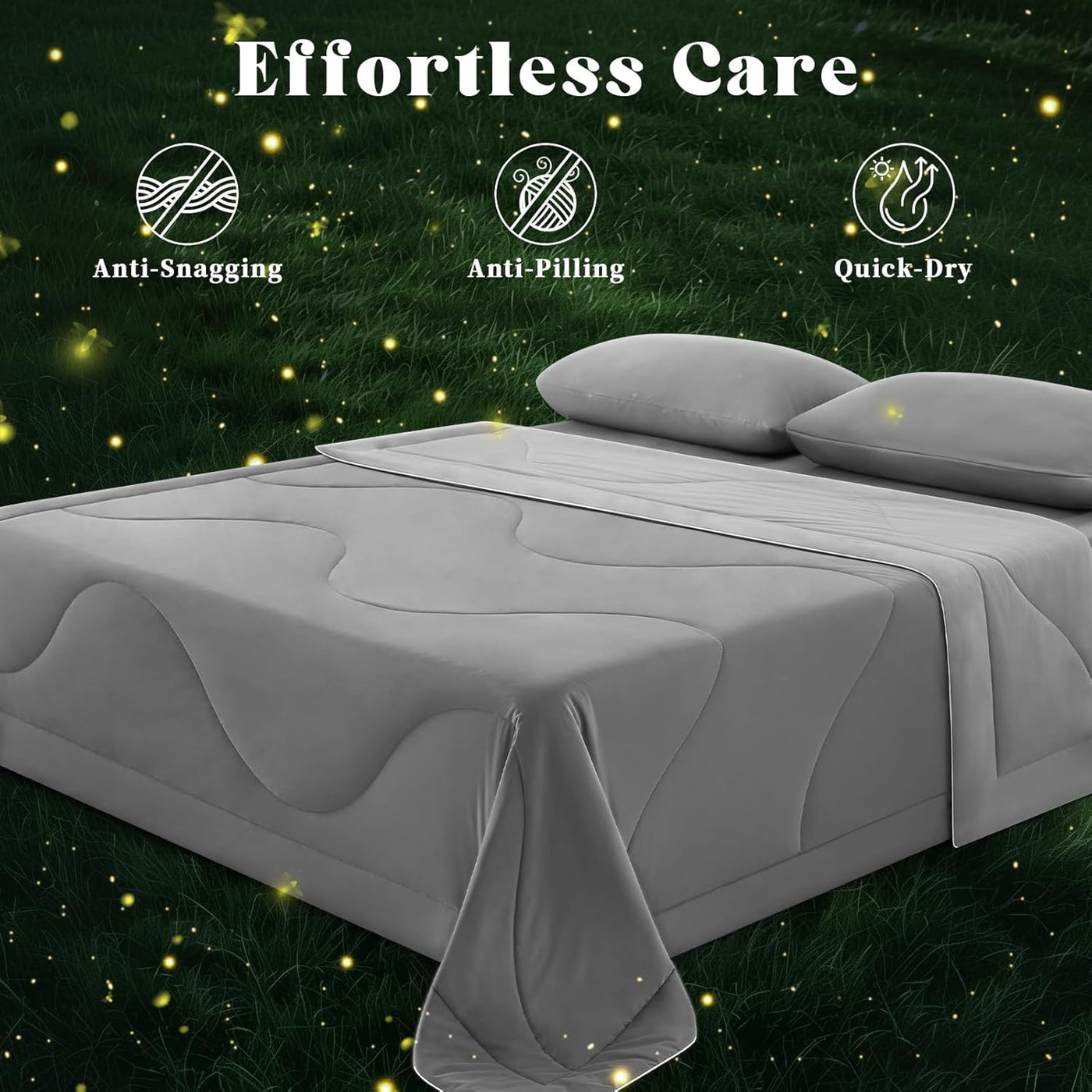 Cooling Comforter | Double-Sided Blanket with Breathable Ice Fabric | Lightweight Design for Hot Sleepers 6