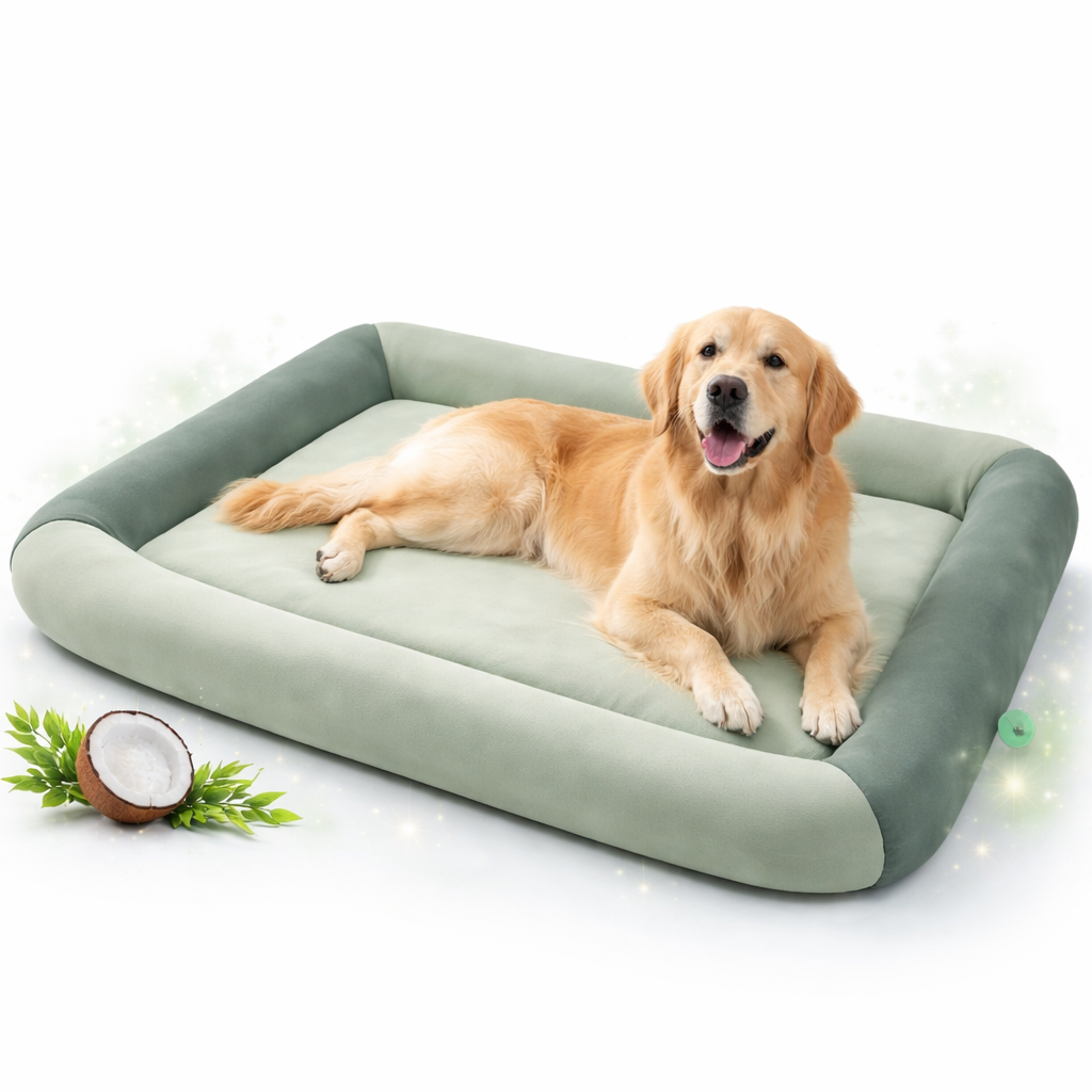 Cooling Dog Bed | Waterproof Design with Breathable Technology | Cozy Retreat for Summer Comfort