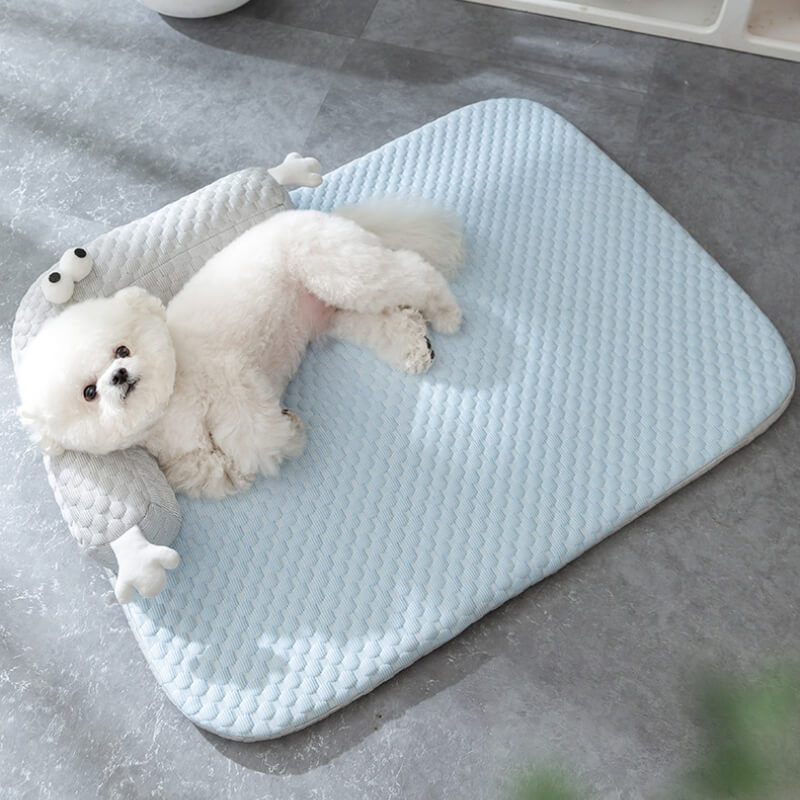 Cooling Pet Bed | Advanced Dog Bed with Non-Slip Base & Neck Support | Ideal for Summer Comfort 5