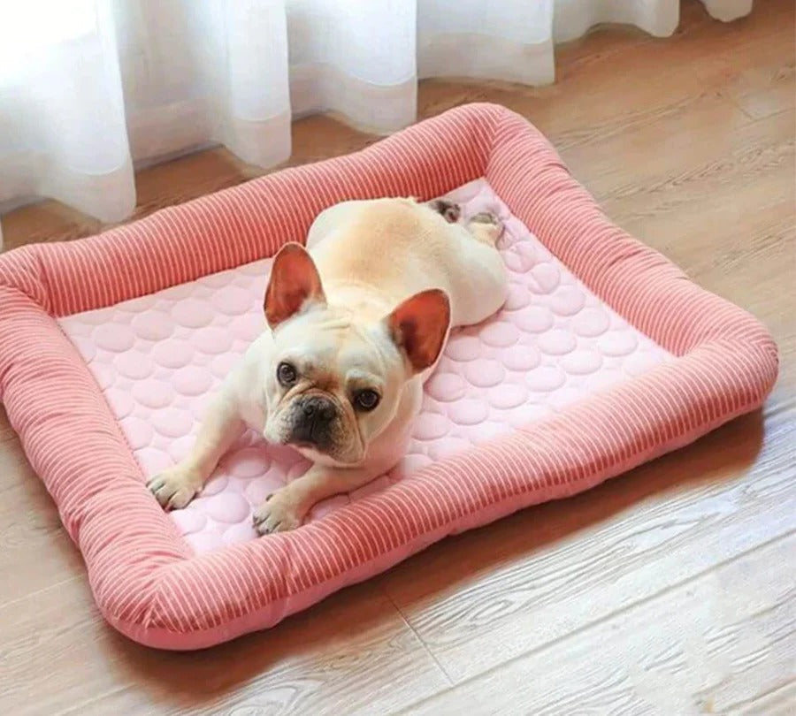 Cooling Pet Bed | Breathable Ice Silk Dog & Cat Bed with Non-Slip Base | Lightweight & Portable for Ultimate Comfort 3