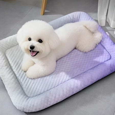 Cooling Pet Bed | Breathable Ice Silk Fabric Dog & Cat Bed for Summer Comfort
