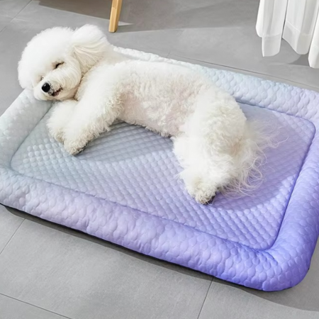 Cooling Pet Bed | Breathable Ice Silk Fabric Dog & Cat Bed for Summer Comfort 3