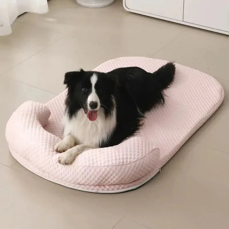Cooling Pet Mattress | Breathable Silk Dog Bed with Soft Foam Filling | Comfortable Relief for Hot Days