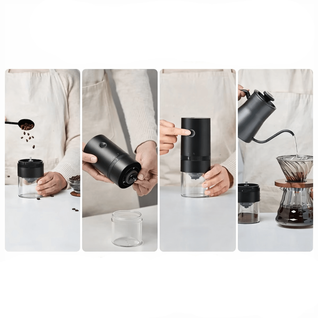 Electric Coffee Grinder, Cordless Coffee Bean Grinder with Stainless Steel Housing – image 18