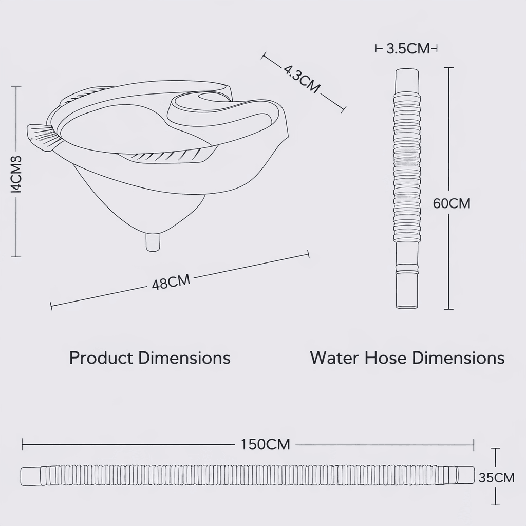 Portable Hair Washing Basins, Foldable Salon Hair Washing Basin, Collapsible Basin for Home and Care Use_04