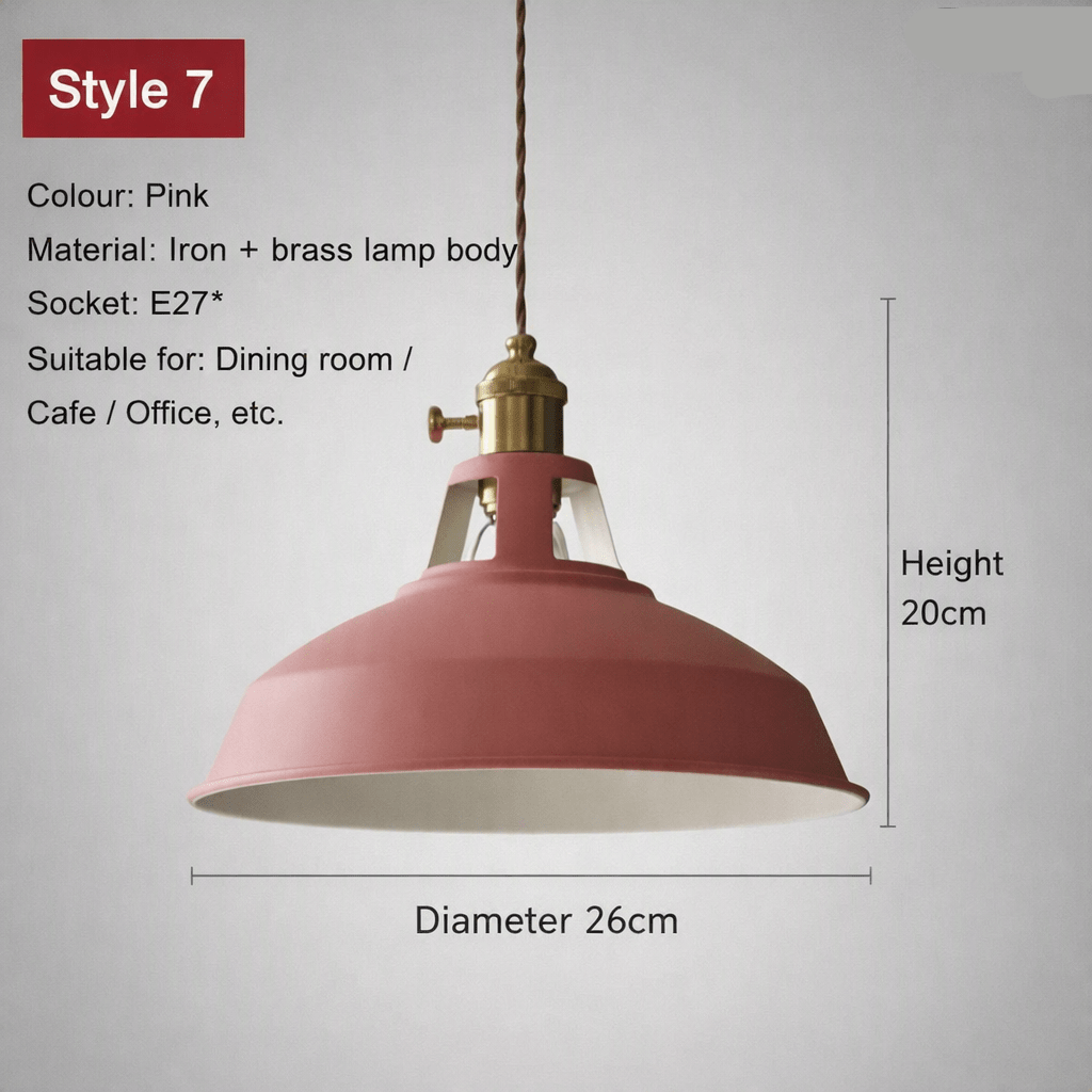 Pendant Ceiling Lights, Retro Barn Pendant Light for Dining Room, Industrial Hanging Light, Loft Lighting_13