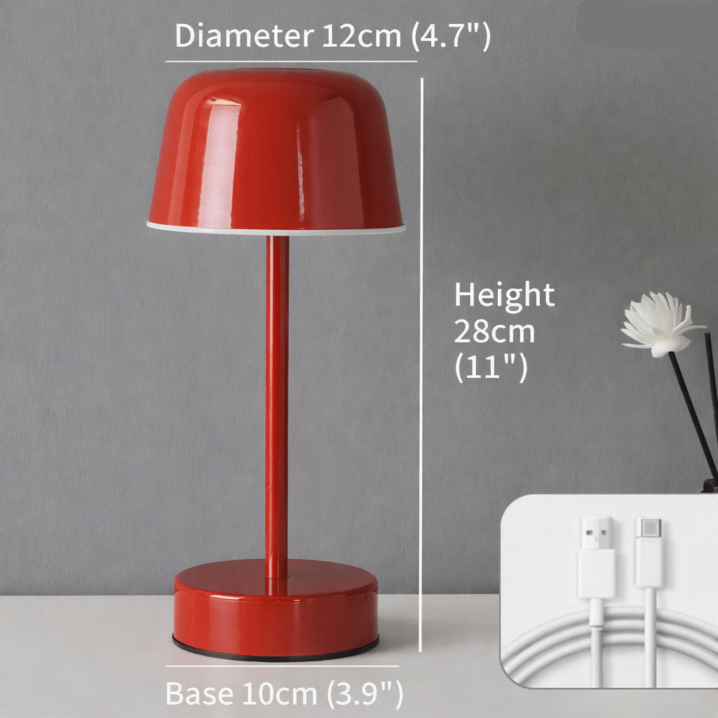 Rechargeable Table Lamps, Cordless Retro Bedside Lamp with 3 Light Modes, Vintage LED Desk Lamp for Living Room_11