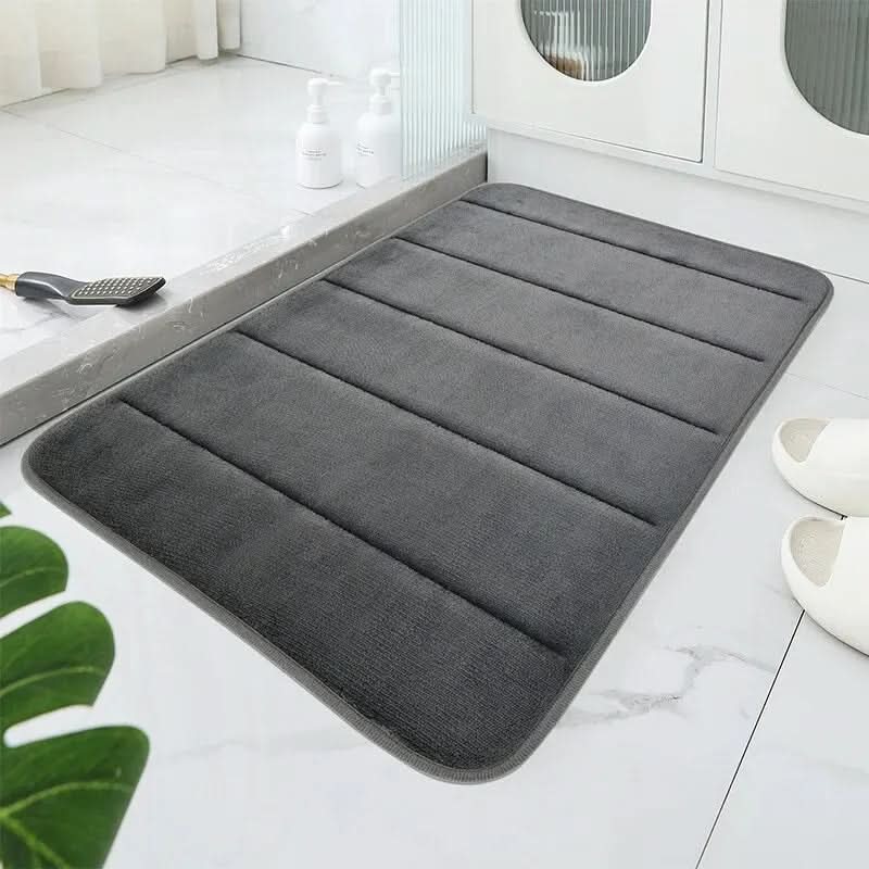 Bath Mat, Soft Microfibre Bathroom Mat with Non Slip Backing, Absorbent Bath Mat Set for Shower and Sink_01