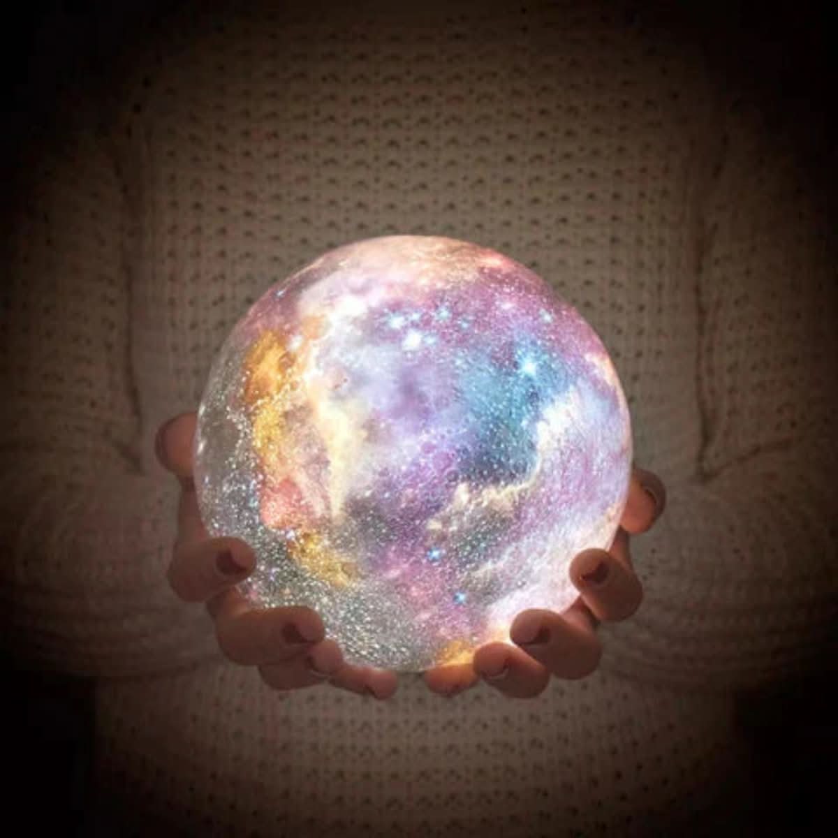 Childrens Night Light, Moon Lamp with Remote Control, Colour Changing LED Moon Light, Dimmable Mood Light for Bedroom_04