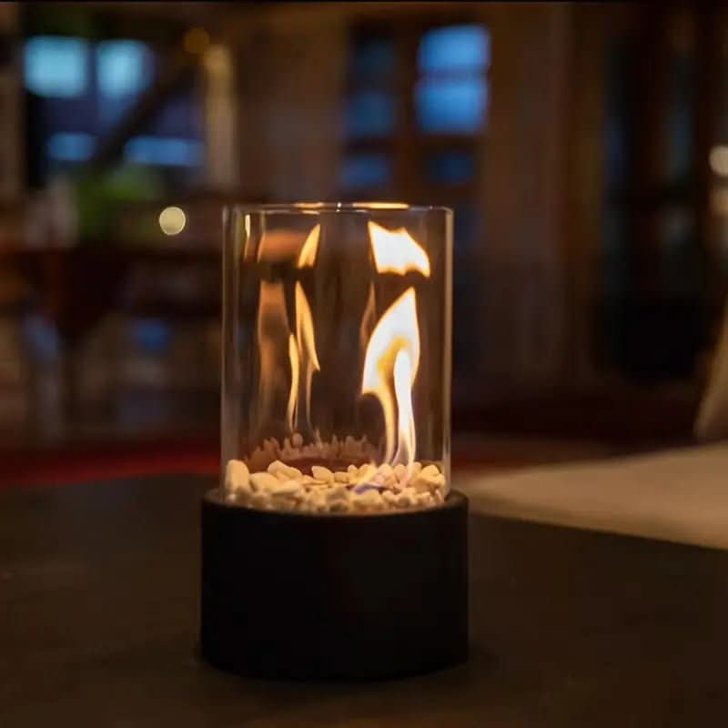 Bioethanol Fireplace, Tabletop Fire Pit with Real Flame, Modern Fireplace and Table Decor for Indoor and Outdoor Use_05