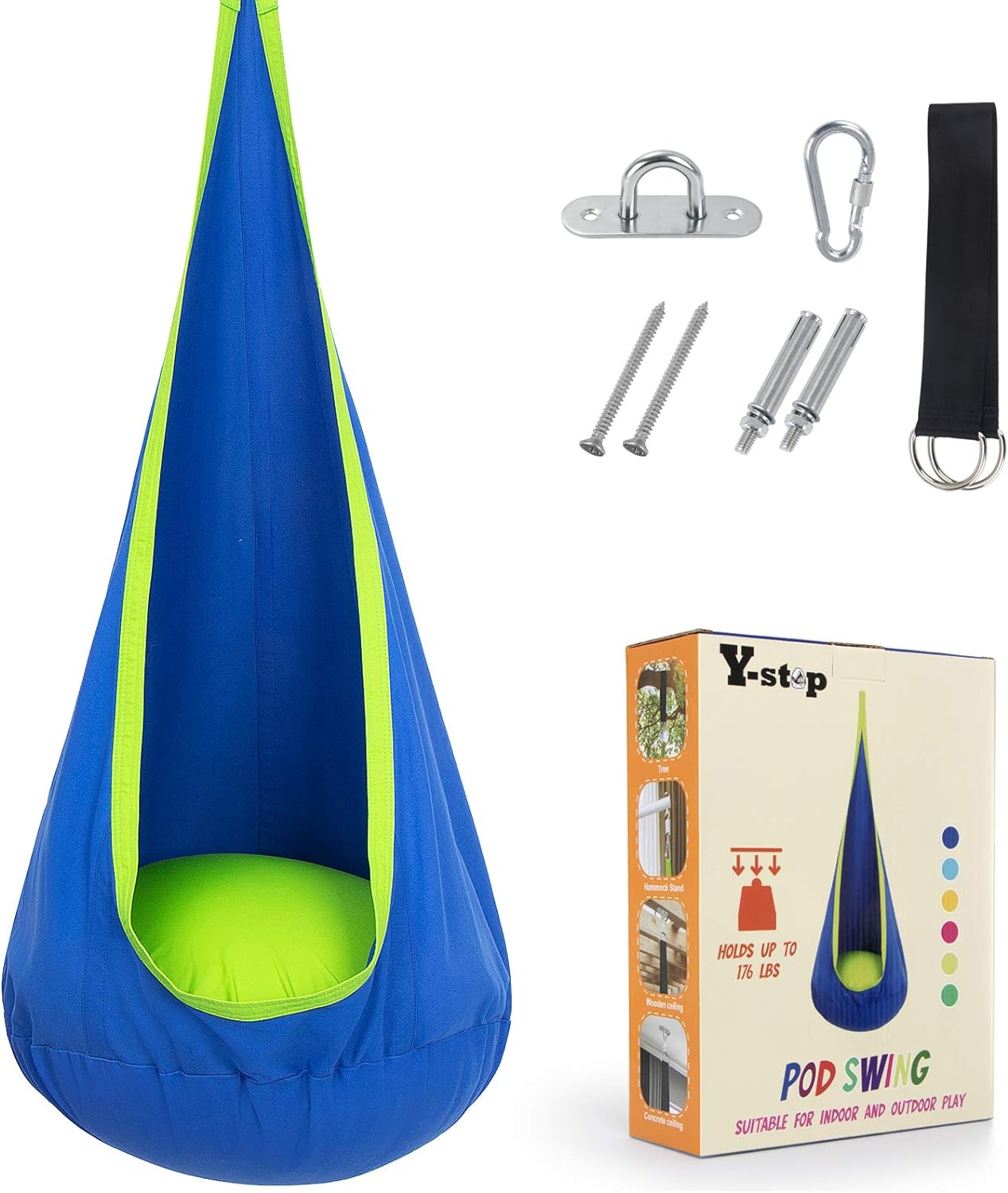 CozyNest | Hanging Chair with Inflatable Cushion for Indoor & Outdoor Relaxation