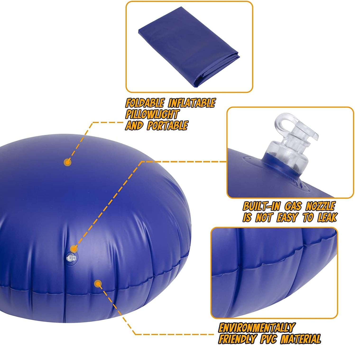 CozyNest | Hanging Chair with Inflatable Cushion for Indoor & Outdoor Relaxation 11