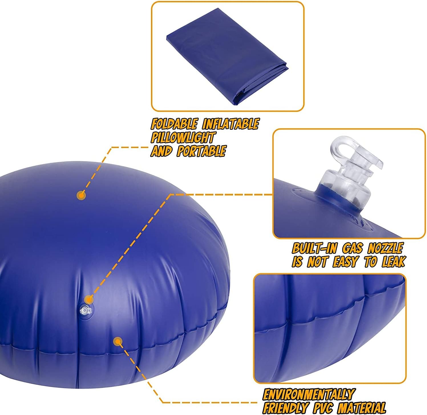 CozyNest | Hanging Chair with Inflatable Cushion for Indoor & Outdoor Relaxation 3