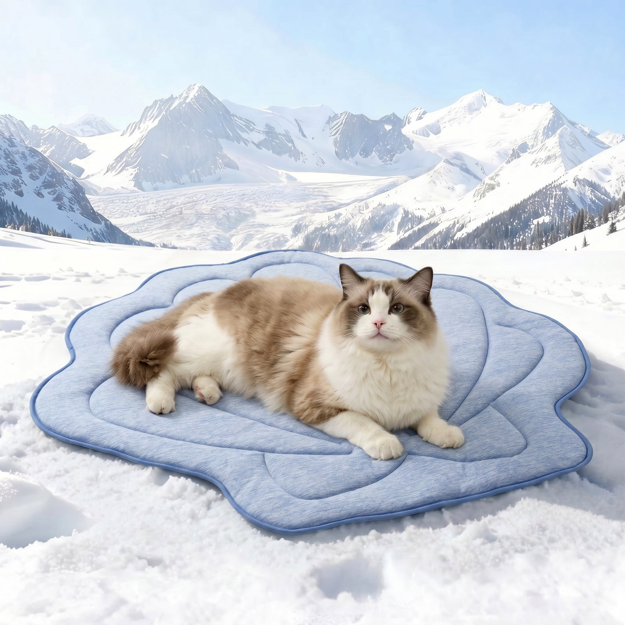 Cozy Bliss | Dog Cooling Mat with Instant Chill Fabric & Waterproof Design | Non-Slip Backing for Comfort
