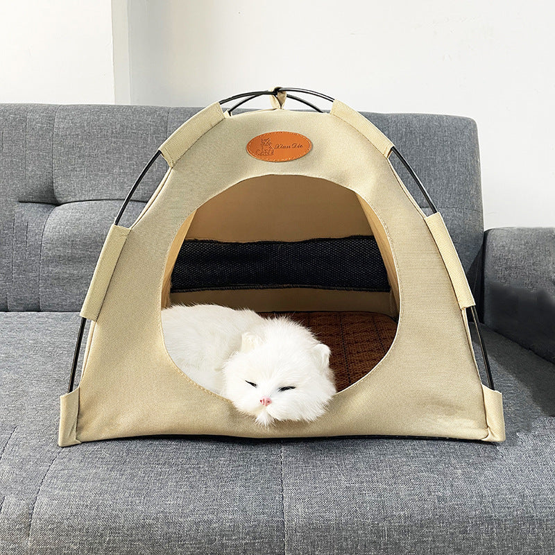 Cozy Cat Tent | Portable Cat Tent with Cooling Mat & Breathable Design for Comfort 1