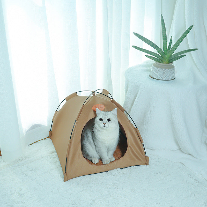 Cozy Cat Tent | Portable Cat Tent with Cooling Mat & Breathable Design for Comfort 2
