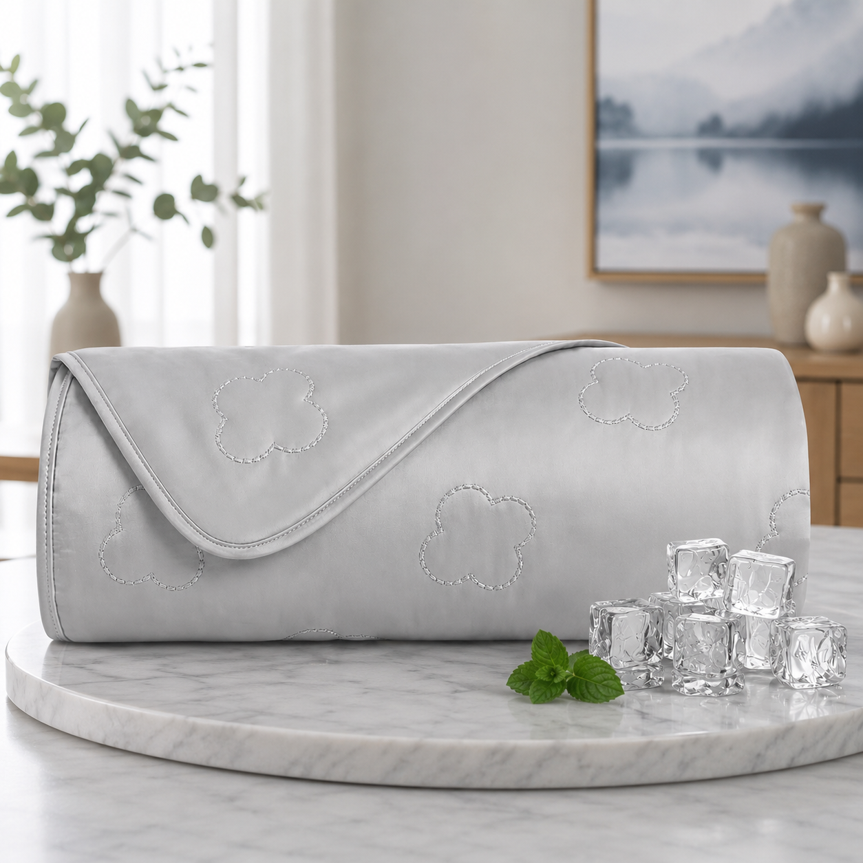 Cozy Comfort | Cooling Blanket for Bed with Heat-Absorbing Fabric | Lightweight Design for Refreshing Sleep 0