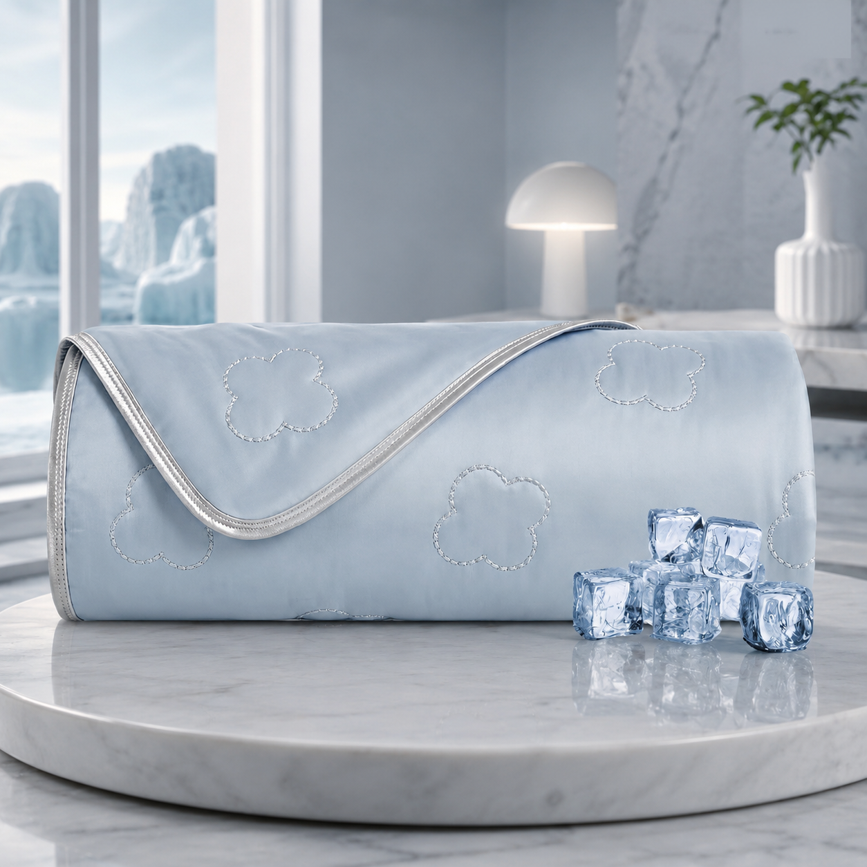 Cozy Comfort | Cooling Blanket for Bed with Heat-Absorbing Fabric | Lightweight Design for Refreshing Sleep 9