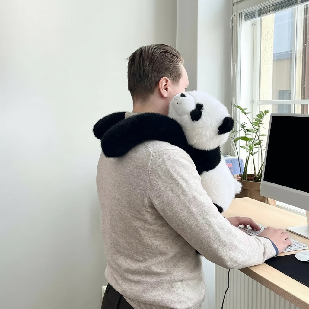 Cozy Companion | Animal Plush Pillow with Long Arm Design for Ultimate Comfort 3