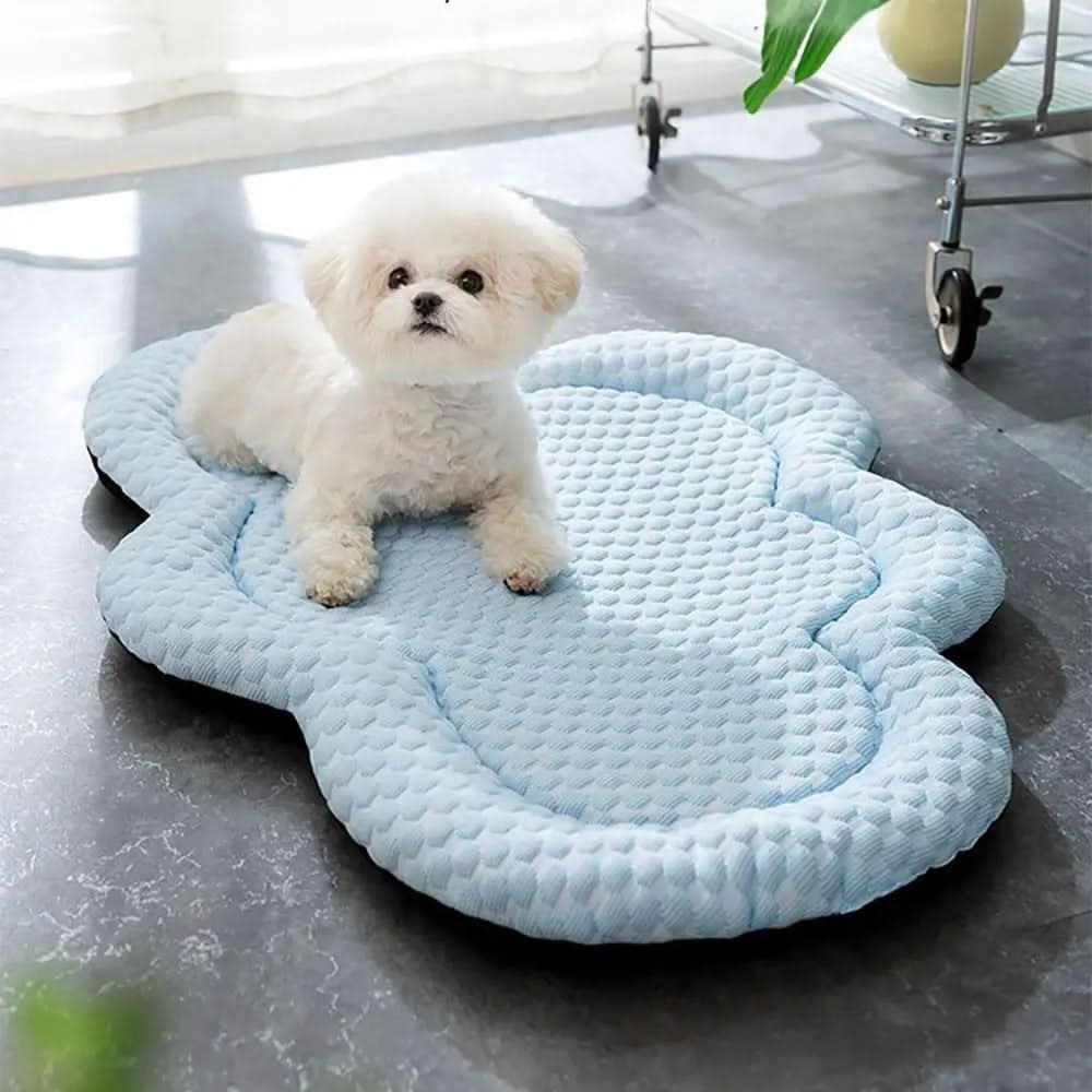 Cozy Haven | Cooling Pet Mat with Breathable Fabric & Soft Padding | Cloud-Shaped Design for Summer Comfort 1