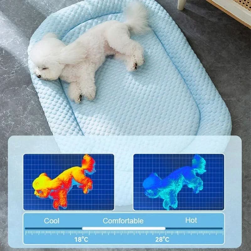 Cozy Haven | Cooling Pet Mat with Breathable Fabric & Soft Padding | Cloud-Shaped Design for Summer Comfort 6