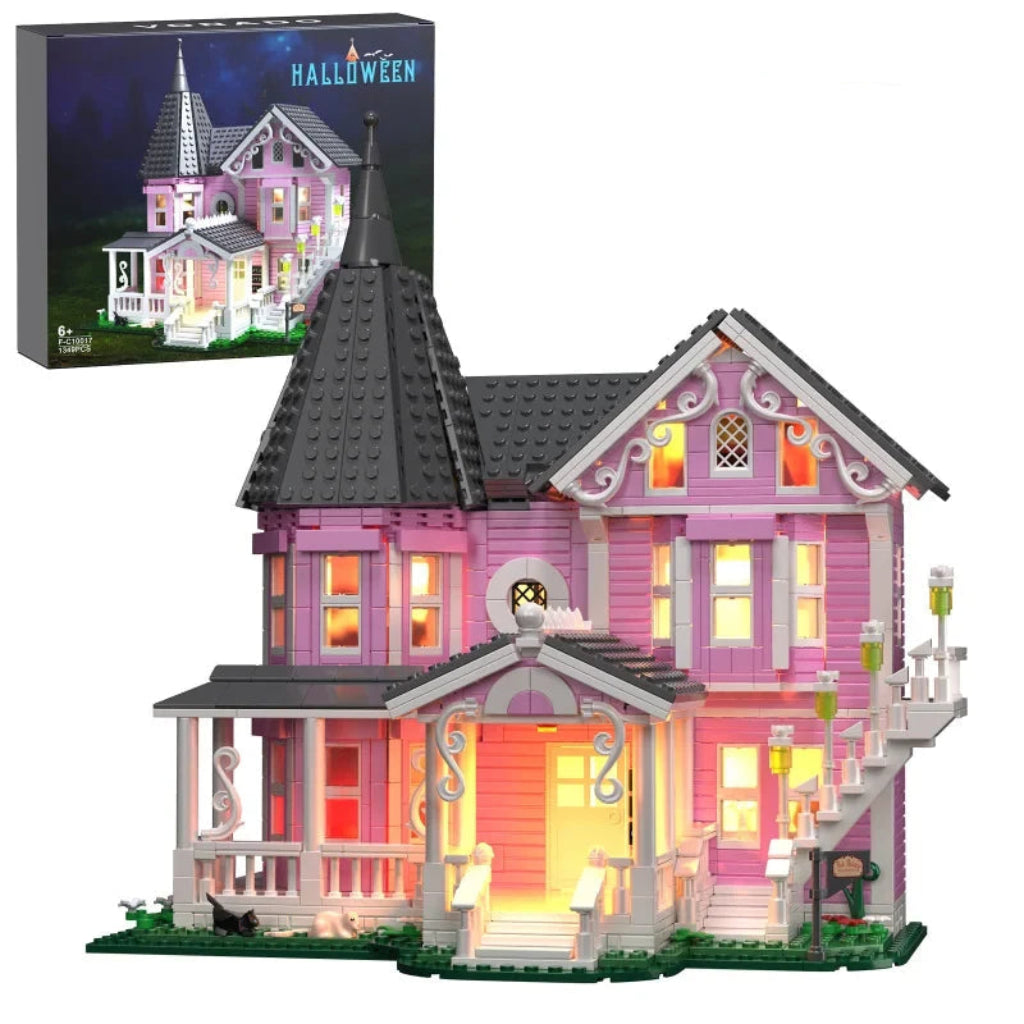 Creative Building Block Set | Halloween-Themed 1349 PCS with Light-Up Features | Engaging Educational Toy for Imaginative Play 4