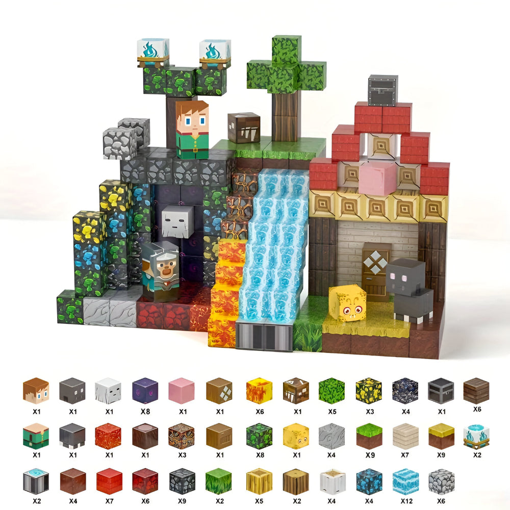 Creative Building Cube Set | Magnetic Blocks for Kids with Easy Connection | Fun Learning Toy for Imaginative Play
