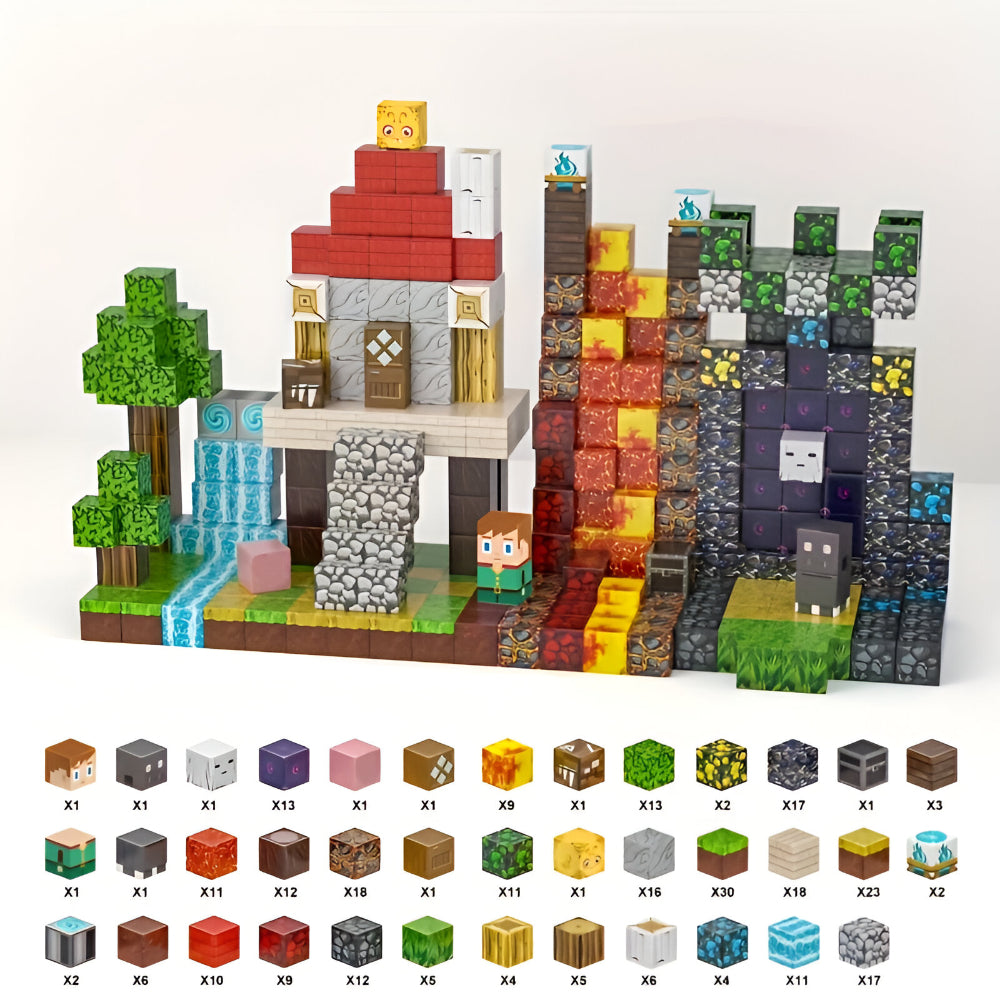 Creative Building Cube Set | Magnetic Blocks for Kids with Easy Connection | Fun Learning Toy for Imaginative Play 3
