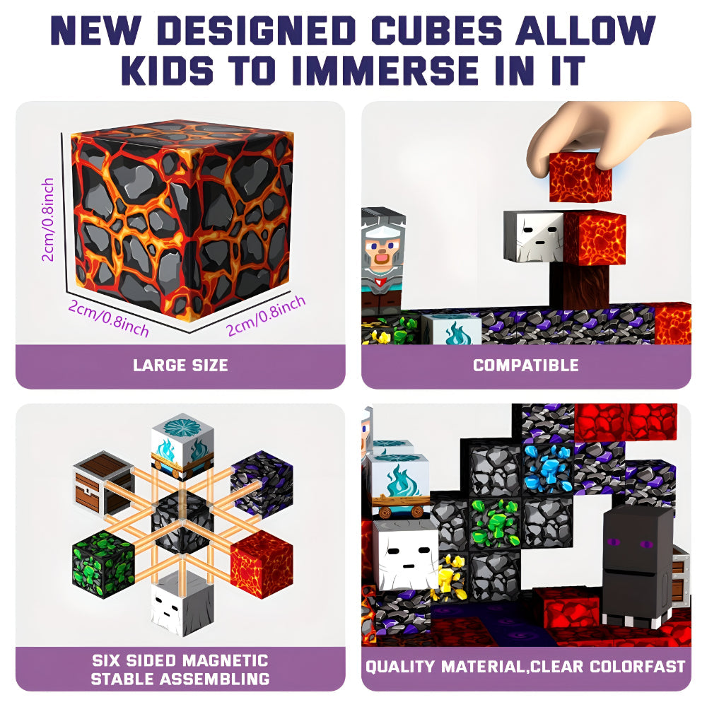 Creative Building Cube Set | Magnetic Blocks for Kids with Easy Connection | Fun Learning Toy for Imaginative Play 7