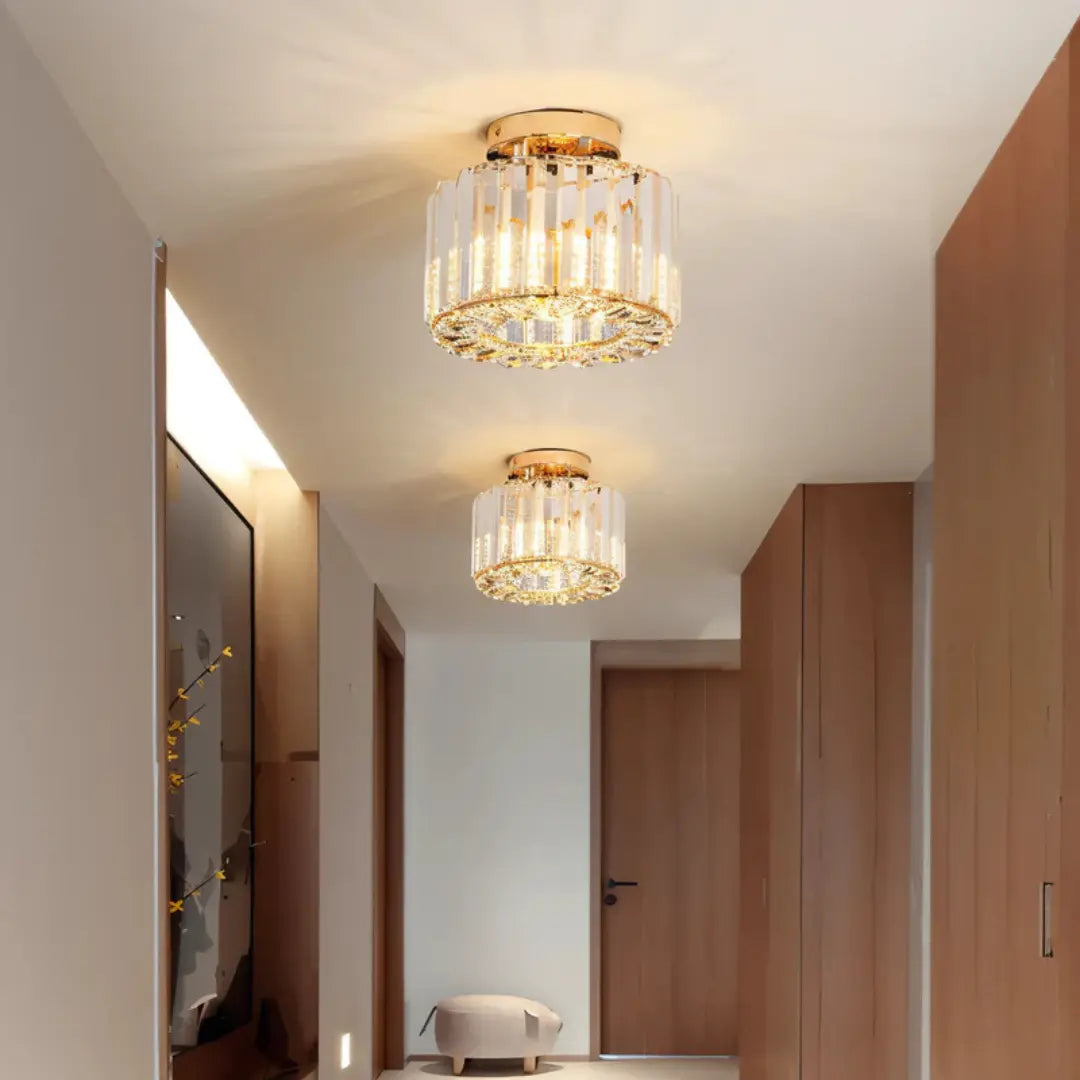 CrystalLuxe | Elegant Modern LED Flush Mount Ceiling Light Fixture 4