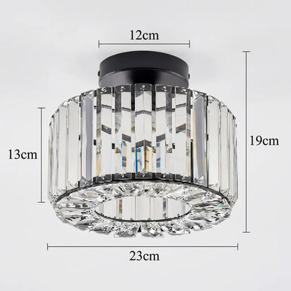 CrystalLuxe | Elegant Modern LED Flush Mount Ceiling Light Fixture 6