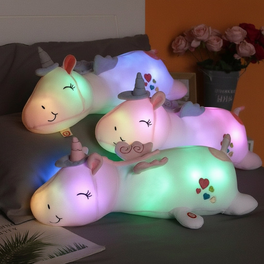 Cuddle Glow | Plush Unicorn Night Light with Soothing LED Glow | Comforting Companion for Bedtime 3