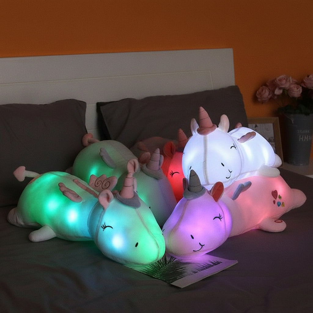 Cuddle Glow | Plush Unicorn Night Light with Soothing LED Glow | Comforting Companion for Bedtime 4