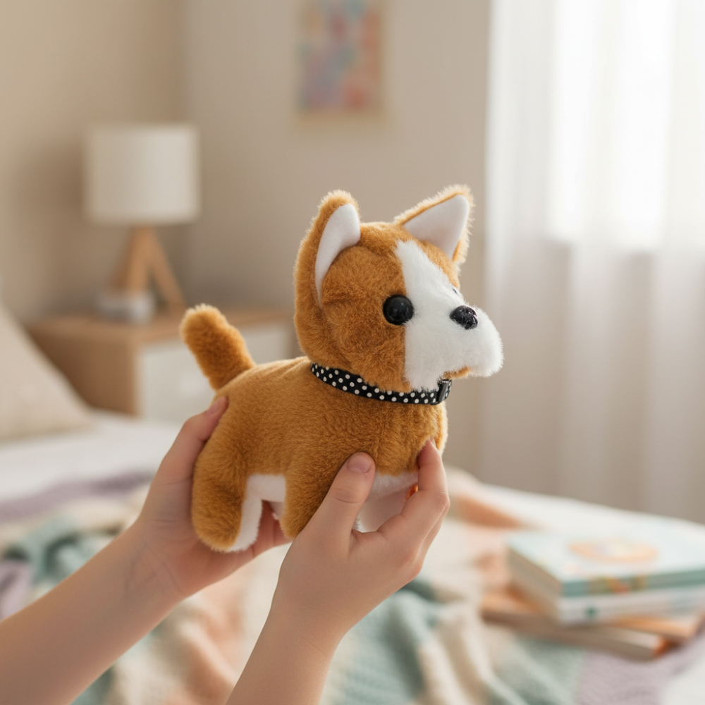 Cuddly Collection | Interactive Dog Plush Toy with Touch-Responsive Features | Engaging Playtime for Kids 7