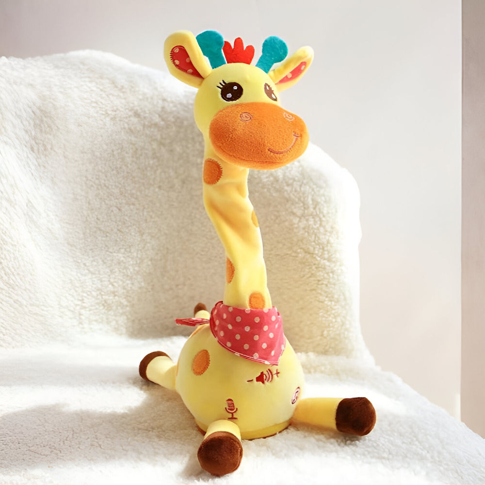 Cuddly Companion | Interactive Singing Giraffe Plush Toy with Nursery Rhymes & Speech Mimicry | Engaging Musical Toy for Early Learning 2