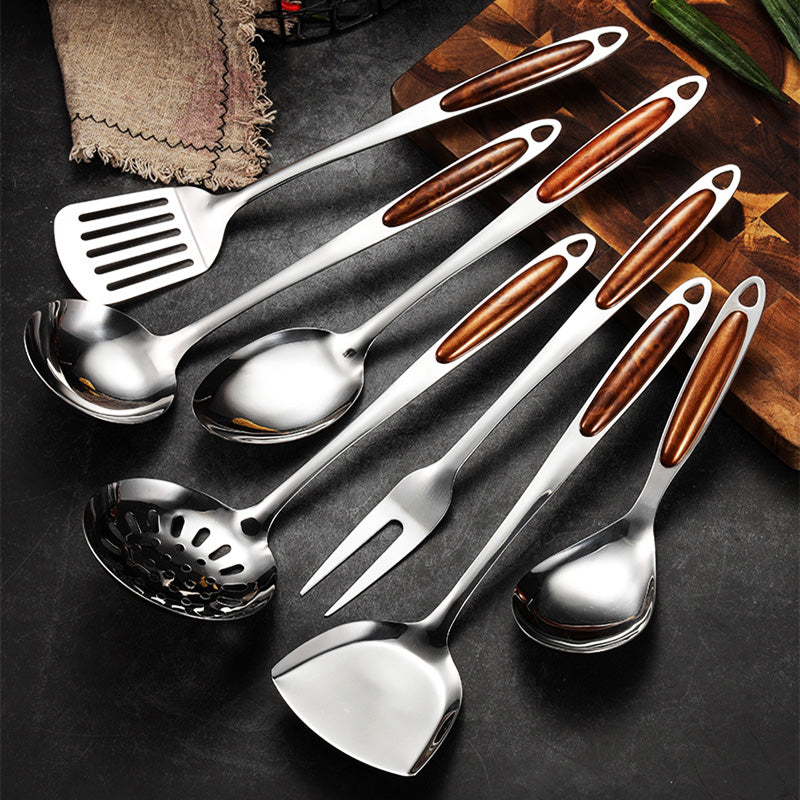 Culinary Collection | Stainless Steel Kitchen Utensil Set with Ergonomic Handles | Essential Cooking Tools for Professional Chefs