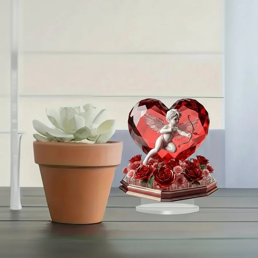 Cupid Heart Ornament, Christmas Decoration