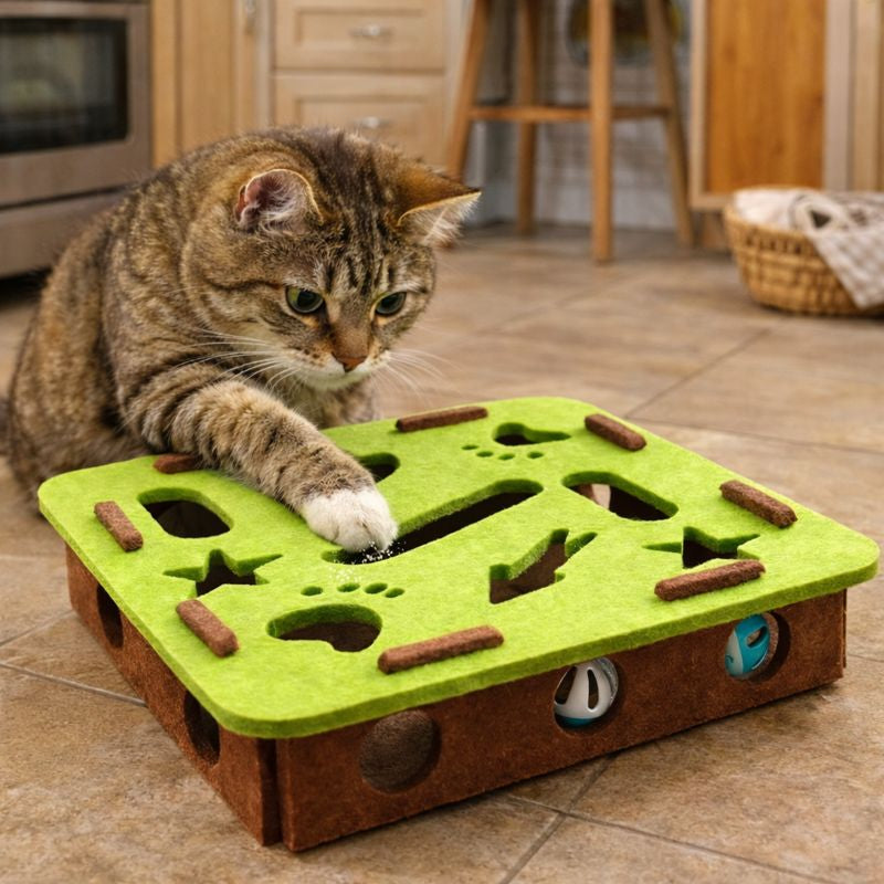 Curious Cat | Interactive Cat Toy with Soft Tunnels & Hidden Ball | Engaging Fun for Indoor Play 5