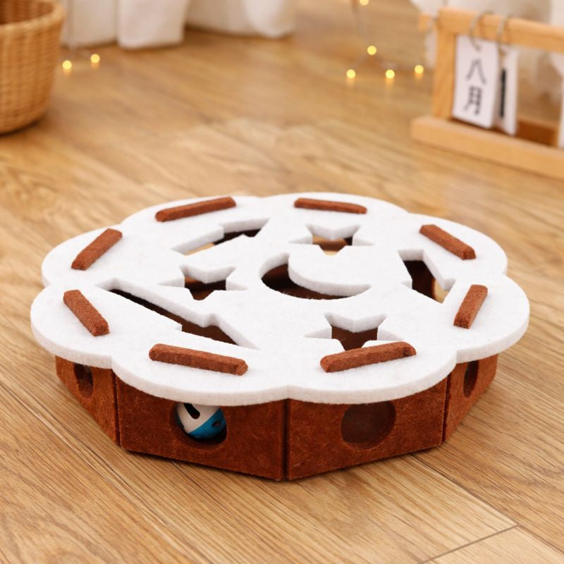 Curious Cat | Interactive Cat Toy with Soft Tunnels & Hidden Ball | Engaging Fun for Indoor Play 8