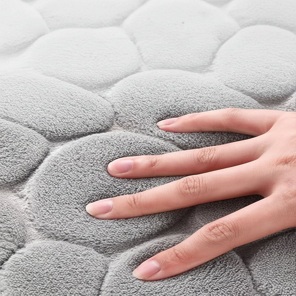 Large Bath Mat, Soft Bathroom Rug in Front of Shower or Bathtub, Long Bath Mat for Secure Footing_02