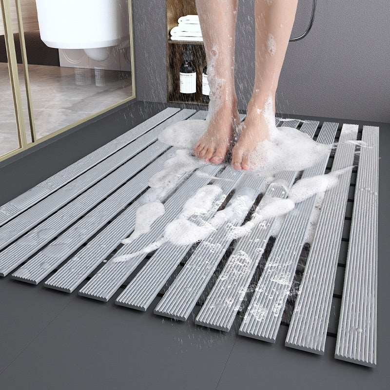Customizable Non-Slip Bath Mat with Quick Drainage Grooves | Eco-Friendly Design for Safe and Secure Showers 2