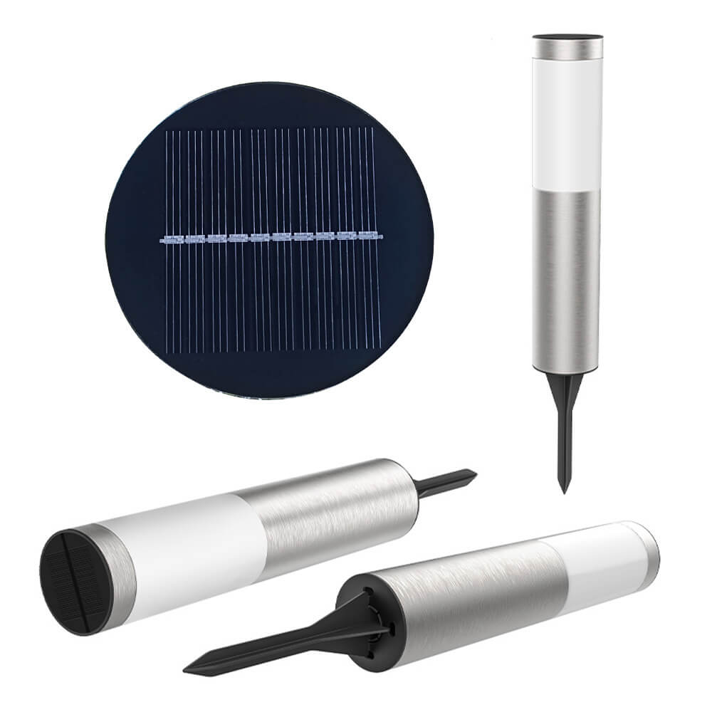 CylindraGlow | Sleek Modern Solar LED Outdoor Garden Light 2