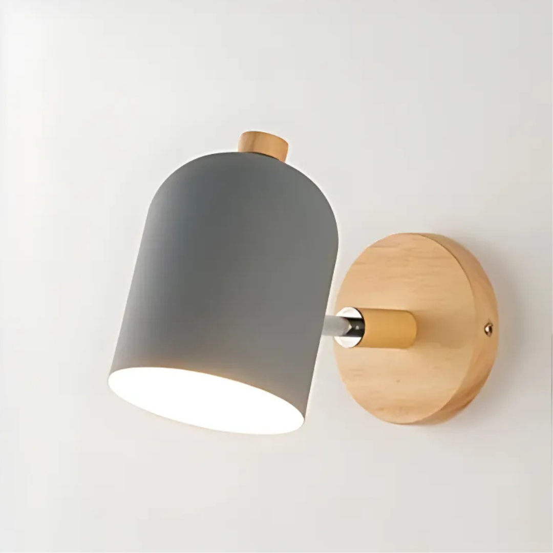 CylindraWood | Stylish Scandinavian LED Wall Sconce Lighting Fixture 2