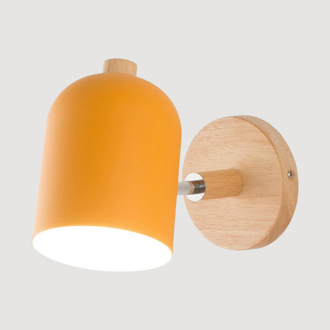 CylindraWood | Stylish Scandinavian LED Wall Sconce Lighting Fixture 5