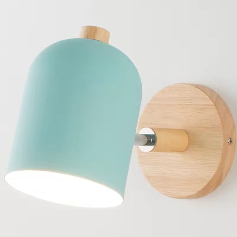CylindraWood | Stylish Scandinavian LED Wall Sconce Lighting Fixture 6
